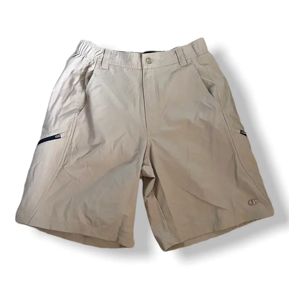 Champion Mens‎ Shorts Size Medium Khaki Coaches Double Dry 8581 NEW